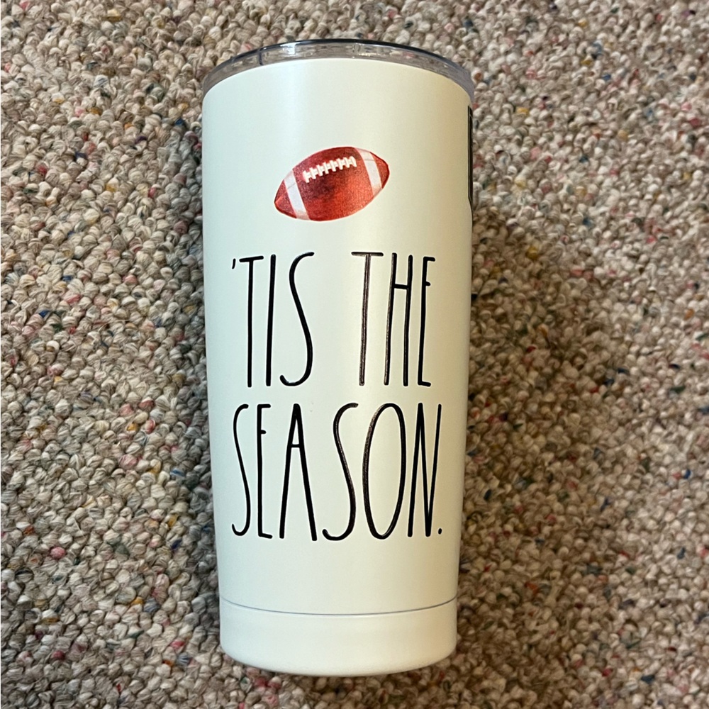 π Rae Dunn TIS THE SEASON Football Insulated Tumbler - Picture 2 of 10